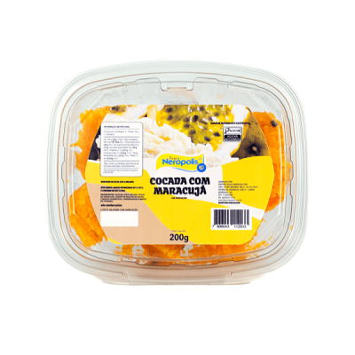 Cocada com Maracujá em Pedaços 200g